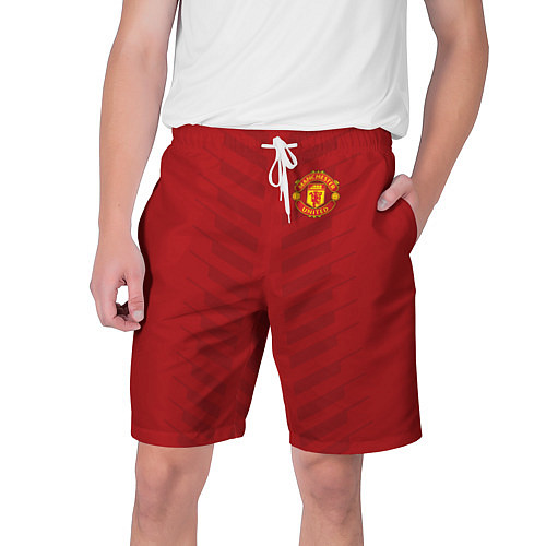 Мужские шорты Manchester United: Red Lines / 3D-принт – фото 1