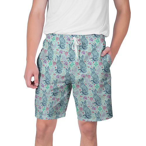 Мужские шорты Сфинксы: узор / 3D-принт – фото 1
