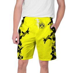 Шорты на шнурке мужские FC Borussia Dortmund: Yellow Original, цвет: 3D-принт