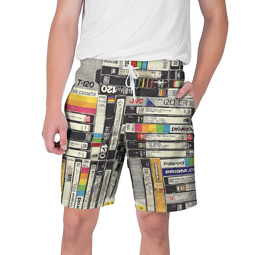 Мужские шорты VHS-кассеты / 3D-принт – фото 1