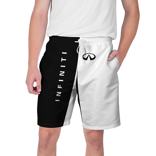 Мужские шорты Infiniti: Black & White / 3D-принт – фото 1