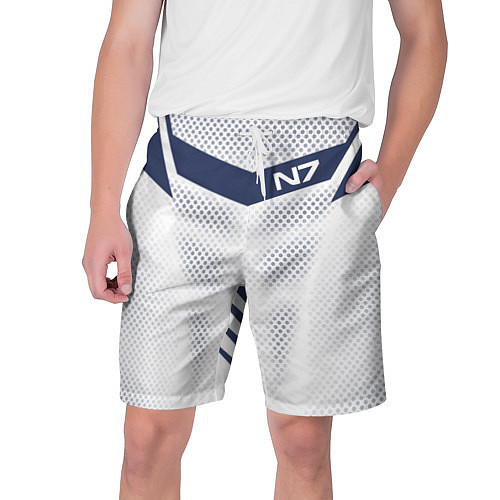 Мужские шорты N7: White Armor / 3D-принт – фото 1