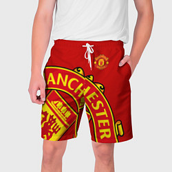 Шорты на шнурке мужские FC Man United: Red Exclusive, цвет: 3D-принт