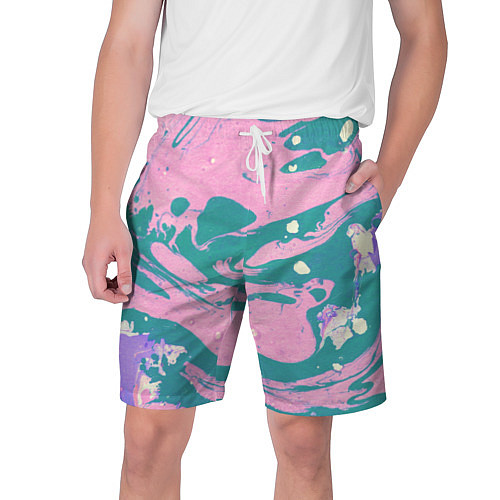 Мужские шорты Розовый Мрамор / 3D-принт – фото 1
