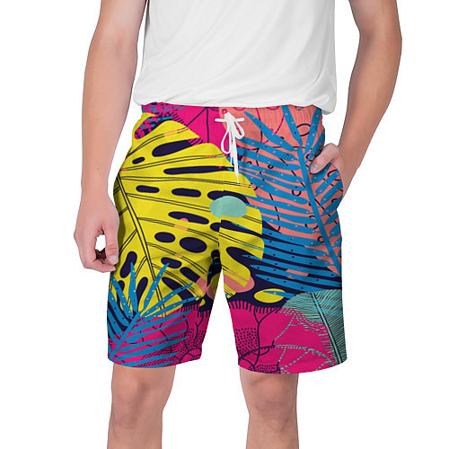 Мужские шорты Тропическая мода / 3D-принт – фото 1