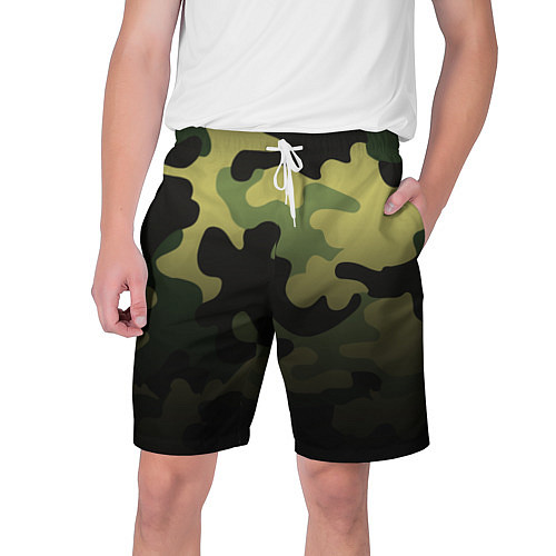 Мужские шорты Camouflage Green / 3D-принт – фото 1