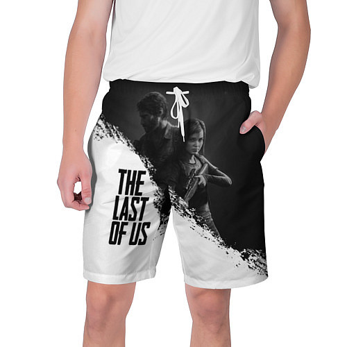Мужские шорты The Last of Us: White & Black / 3D-принт – фото 1
