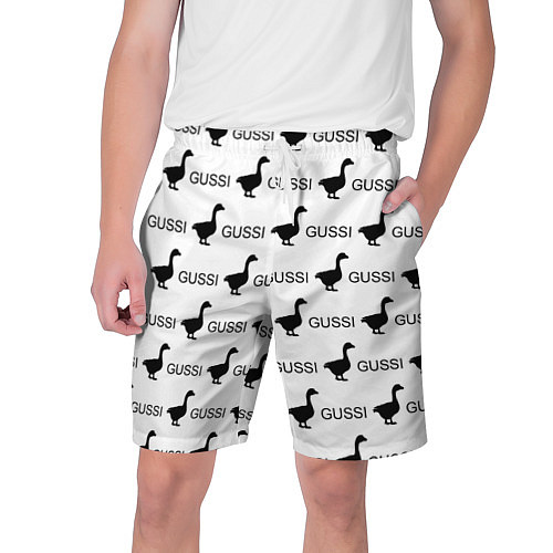 Мужские шорты GUSSI: White Pattern / 3D-принт – фото 1