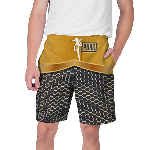Мужские шорты PUBG: Gold Shield / 3D-принт – фото 1