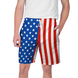 Шорты на шнурке мужские American Patriot цвета 3D-принт — фото 1