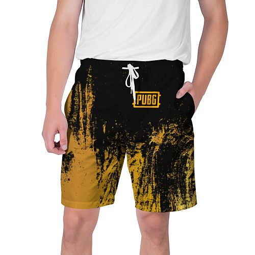 Мужские шорты PUBG: Yellow Colour / 3D-принт – фото 1