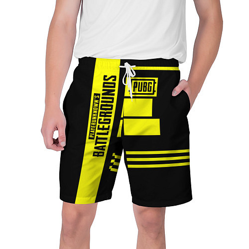 Мужские шорты PUBG: Yellow Lifestyle / 3D-принт – фото 1