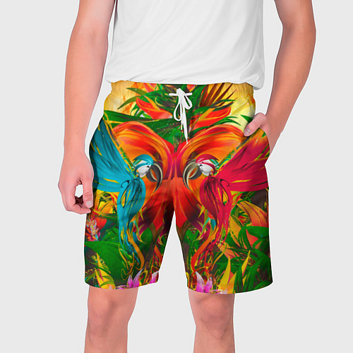 Мужские шорты Яркие тропики / 3D-принт – фото 1