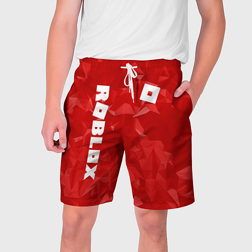 Мужские шорты ROBLOX: Red Style / 3D-принт – фото 1