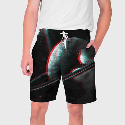 Мужские шорты Cosmos Glitch / 3D-принт – фото 1