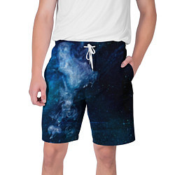 Шорты на шнурке мужские Синий космос, цвет: 3D-принт