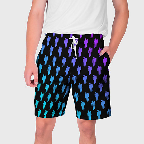 Мужские шорты Billie Eilish: Neon Pattern / 3D-принт – фото 1