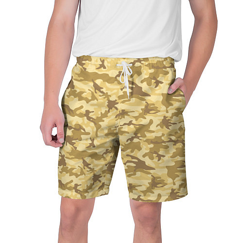 Мужские шорты Камуфляж: пустынный / 3D-принт – фото 1