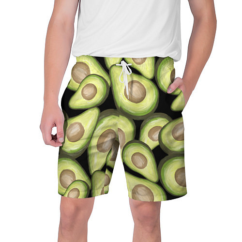 Мужские шорты Avocado background / 3D-принт – фото 1