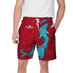 Шорты на шнурке мужские CS GO Water Elemental, цвет: 3D-принт