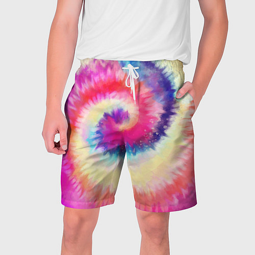 Мужские шорты Tie Dye vortex / 3D-принт – фото 1