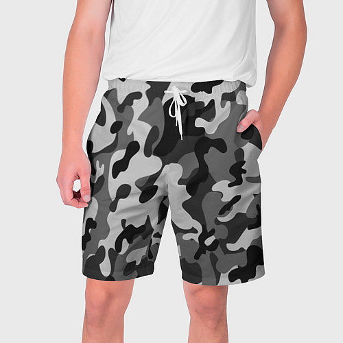 Мужские шорты ГОРОДСКОЙ КАМУФЛЯЖ / 3D-принт – фото 1