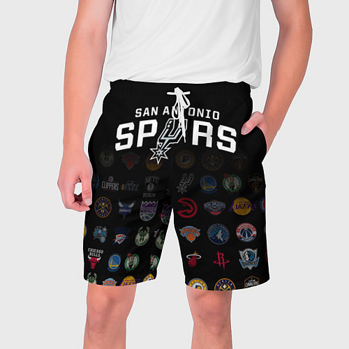 Мужские шорты San Antonio Spurs 2 / 3D-принт – фото 1