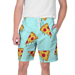 Шорты на шнурке мужские Ароматная пицца, цвет: 3D-принт
