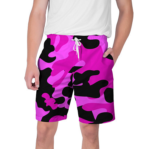 Мужские шорты Цветной камуфляж / 3D-принт – фото 1