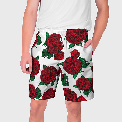 Мужские шорты Винтажные розы / 3D-принт – фото 1