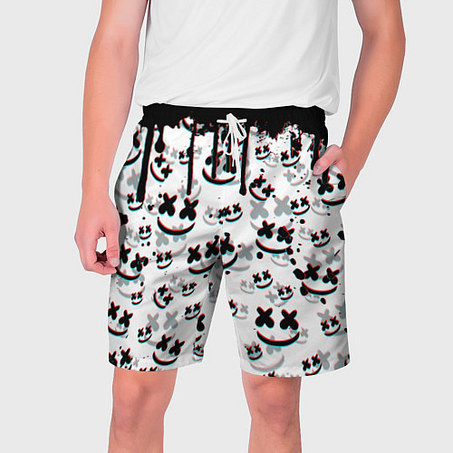 Мужские шорты MARSHMELLO GLITCH / 3D-принт – фото 1