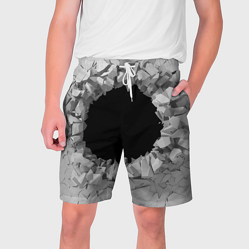 Мужские шорты Сквозная дыра / 3D-принт – фото 1
