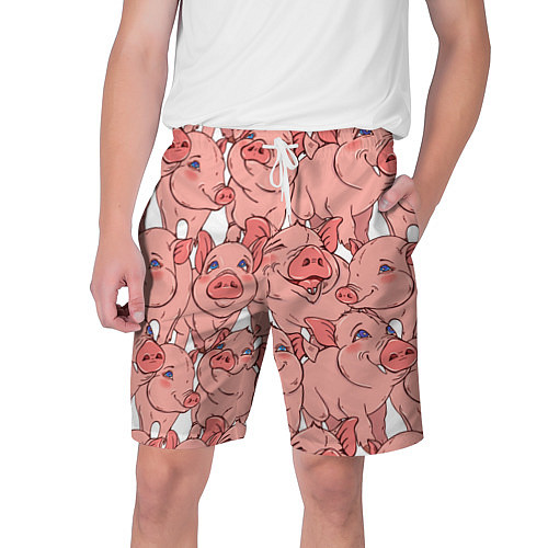 Мужские шорты Свиньи / 3D-принт – фото 1