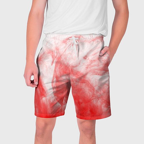 Мужские шорты RED SMOKE / 3D-принт – фото 1