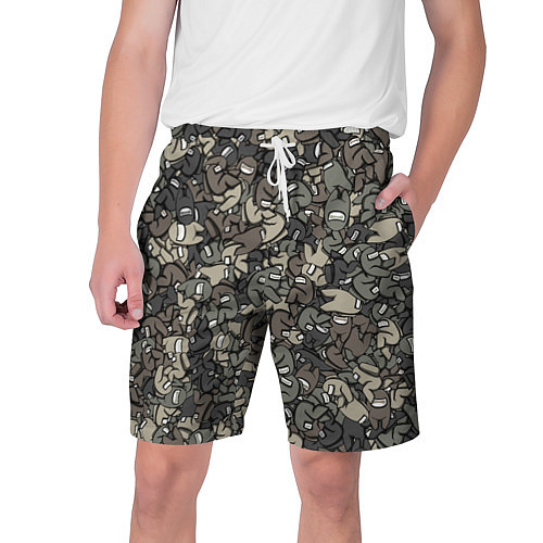 Мужские шорты Камуфляж Амонг Ас / 3D-принт – фото 1