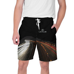 Шорты на шнурке мужские Night route, цвет: 3D-принт