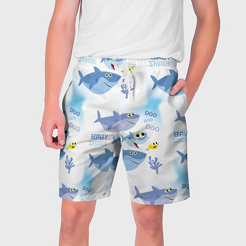 Мужские шорты Baby Shark / 3D-принт – фото 1