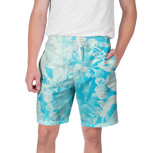 Мужские шорты Blueflower / 3D-принт – фото 1