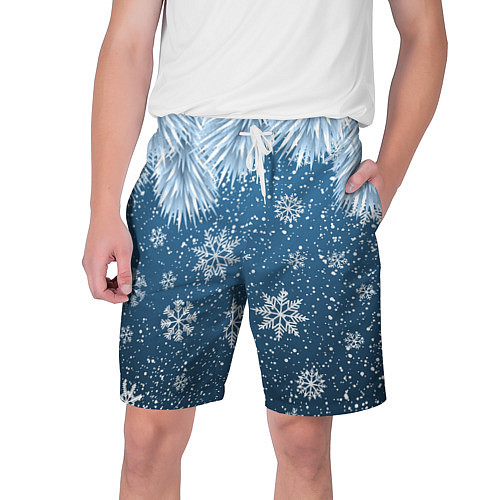 Мужские шорты Снежное Настроенние / 3D-принт – фото 1