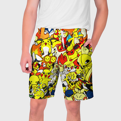 Мужские шорты ПОКЕМОНЫ / 3D-принт – фото 1
