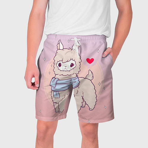 Мужские шорты Альпака / 3D-принт – фото 1