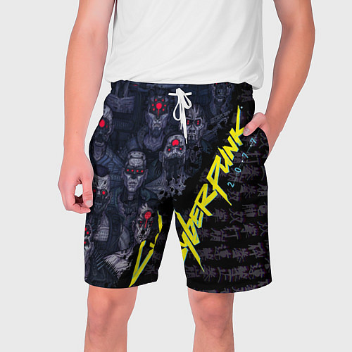 Мужские шорты Cyberpunk 2077 / 3D-принт – фото 1