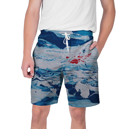 Мужские шорты Холодная абстракция / 3D-принт – фото 1