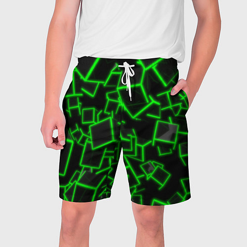 Мужские шорты Cyber cube / 3D-принт – фото 1