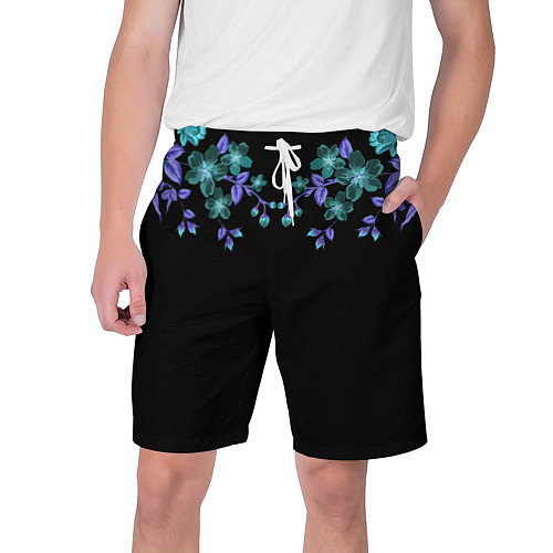 Мужские шорты Цветы / 3D-принт – фото 1