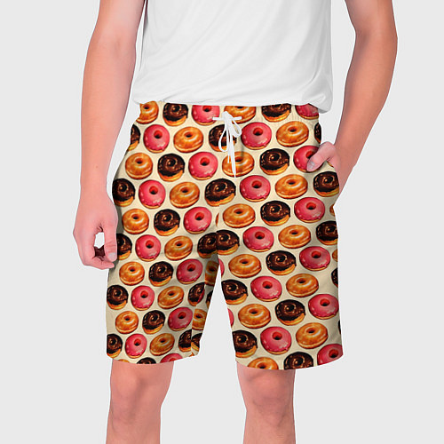 Мужские шорты Пончики / 3D-принт – фото 1