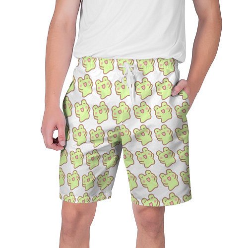Мужские шорты Счастливые лягушки / 3D-принт – фото 1