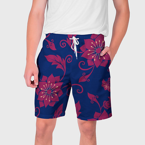 Мужские шорты Цветы / 3D-принт – фото 1
