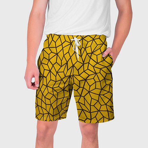 Мужские шорты Геометрическая текстура / 3D-принт – фото 1