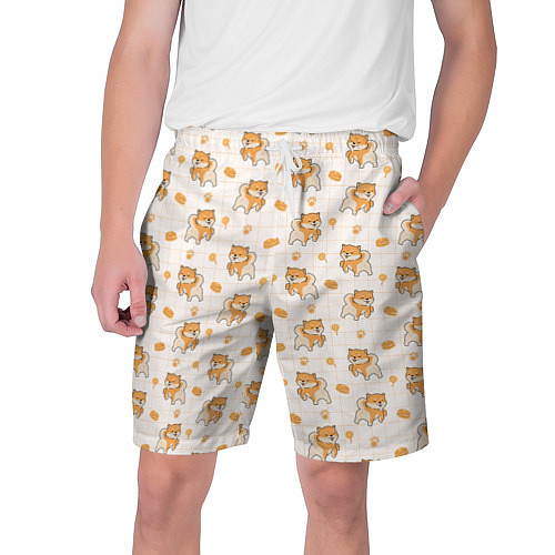 Мужские шорты Крутая Шиба-Ину / 3D-принт – фото 1